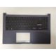 Carcasa superioara cu tastatura palmrest compatibila Laptop, Asus, VivoBook 15 D1502I, D1502IA, D1502Y, D1502YA, D1502Q, D1502QA, 90NB0VX1-R31UI0, 13N1-EDA0202, 13NB0VX1P02024-3, X1502ZA-1B, iluminata, albastru inchis, layout US