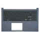 Carcasa superioara cu tastatura palmrest compatibila Laptop, Asus, VivoBook 15 D1502I, D1502IA, D1502Y, D1502YA, D1502Q, D1502QA, 90NB0VX1-R31UI0, 13N1-EDA0202, 13NB0VX1P02024-3, X1502ZA-1B, iluminata, albastru inchis, layout US