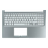 Carcasa superioara cu tastatura palmrest compatibila Laptop, Asus, VivoBook 15 D1502I, D1502IA, D1502Y, D1502YA, D1502Q, D1502QA, 90NB0X22-R32UI0, 13N1-H7A0E01, 13NB10T2P05015-3, 13N1-EDA0E11, iluminata, argintie, layout US