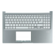 Carcasa superioara cu tastatura palmrest compatibila Laptop, Asus, VivoBook 15 D1502I, D1502IA, D1502Y, D1502YA, D1502Q, D1502QA, 90NB0X22-R32UI0, 13N1-H7A0E01, 13NB10T2P05015-3, 13N1-EDA0E11, iluminata, argintie, layout US