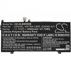 Baterie compatibila Laptop 2-in-1, HP, Envy 14 X360 14-ES, 14T-ES, TPN-W158, 929066-421, HSTNN-LB6E, HSTNN-LB8E, CP03XL, 11.1V, 4300mAh, 47.73Wh