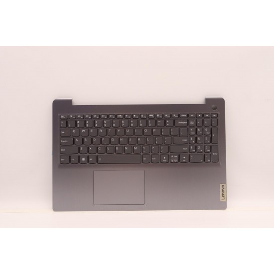 Carcasa superioara cu tastatura palmrest Laptop, Lenovo, IdeaPad 3 15ABA7 Type 82RN, 82T8, 5CB1H77922, AP2JD000300, EC2JD000210, AM2JD000310, JS578, iluminata, Artic Grey, layout US