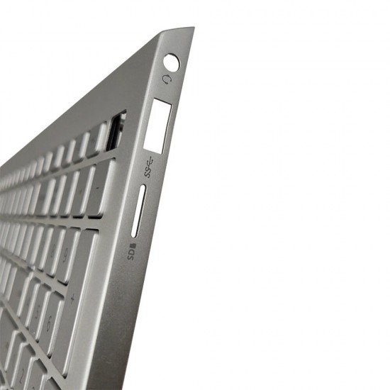 Carcasa superioara cu tastatura palmrest Laptop, Dell, Inspiron 15 5505, P102F, P102F004, 6XCC3, 06XCC3, 442.0KU05.0002-1, iluminata, argintie, layout US