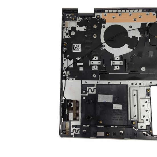 Carcasa superioara cu tastatura palmrest Laptop, Dell, Inspiron 15 5505, P102F, P102F004, 6XCC3, 06XCC3, 442.0KU05.0002-1, iluminata, argintie, layout US