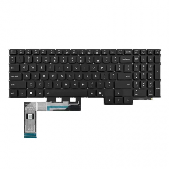 Tastatura Laptop, Lenovo, Legion Pro 5 16IAX10 Type 83F3, iluminata, conector 4 pini, neagra, layout US