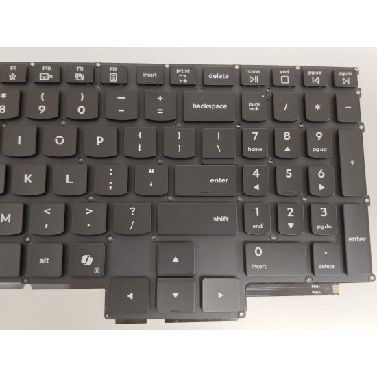 Tastatura Laptop, Lenovo, Legion Pro 5 16IAX10 Type 83F3, iluminata, conector 4 pini, neagra, layout US
