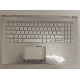 Carcasa superioara cu tastatura palmrest Laptop, Asus, VivoBook 15 X509F, X509FA, X509FAC, X509FB, X509FJ, X509FL, 90NB0MZ1-R36US2, 13NB0MZ1P04016-3, 39XKRTAJN30, 13NB0MZ0M06X11, X509FA-1S, argintie, layout US