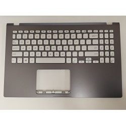 Carcasa superioara cu tastatura palmrest Laptop, Asus, VivoBook 15 S509D, S509DA, S509F, S509FA, S509J, S509JA, S509JB, S509U, S509UA, 90NB0P22-R33US0, 13NB0MZ2P02017-3, 13NB0MZ0M05X11, 13N1-AHA0D11, X509DJ-1G, iluminata, gri, layout US