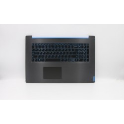 Carcasa superioara cu tastatura palmrest Laptop Gaming, Lenovo, IdeaPad L340-17IRH Type 81LL, 5CB0U42836, AP1B5000100, AM1B5000100, FG540, iluminata, gri inchis, layout US