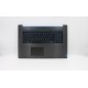 Carcasa superioara cu tastatura palmrest Laptop Gaming, Lenovo, IdeaPad L340-17IRH Type 81LL, 5CB0U42836, AP1B5000100, AM1B5000100, FG540, iluminata, gri inchis, layout US