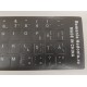 Sticker tastatura negru layout romana (ro) pentru caractere cu diacritice