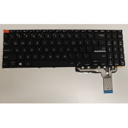 Tastatura Laptop, Asus, VivoBook 15 E1504F, E1504FA, E1504FAB, E1504G, E1504GA, iluminata, neagra, layout US