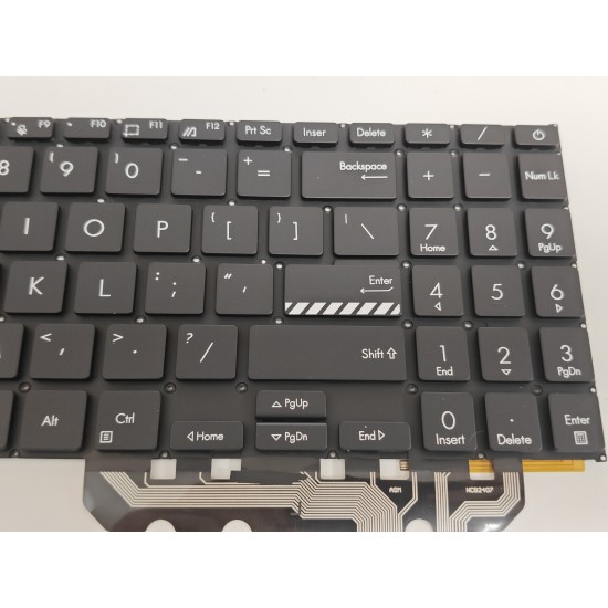 Tastatura Laptop, Asus, VivoBook Go 15 L1504F, L1504FA, L1504G, L1504GA, iluminata, neagra, layout US