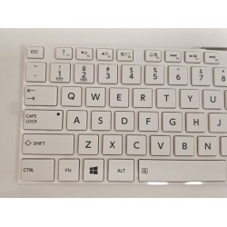 Tastatura Laptop, Toshiba, Satellite U55-A, alba, layout US