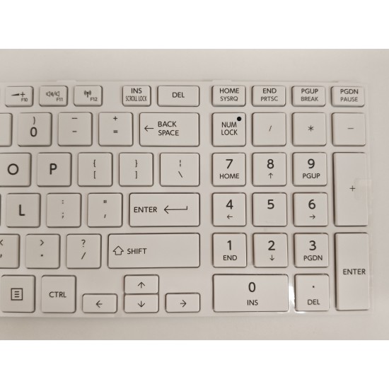Tastatura Laptop, Toshiba, Satellite U55-A, alba, layout US