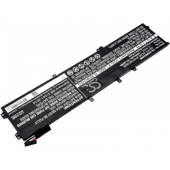 Baterie compatibila Laptop, Dell, Vostro 7500, P102F, P102F003, CS-DEM552NB, 6GTPY, 5XJ28, B102188-0006, 11.4V, 8000mAh, 91.20Wh