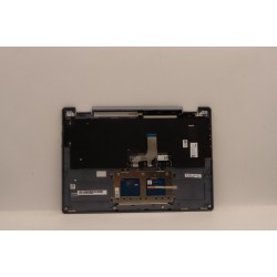 Carcasa superioara cu tastatura palmrest Laptop, Lenovo, Yoga 7 14IAL7 Type 82QE, 5CB1J02450, AM2E4000E10L, EL2E4000C00, iluminata, Stone Blue, layout US