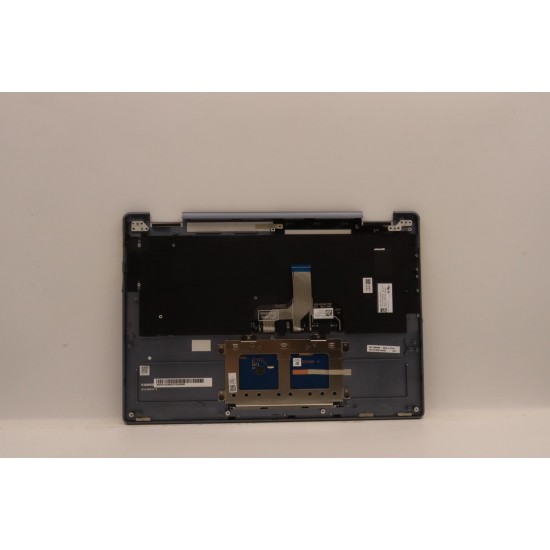 Carcasa superioara cu tastatura palmrest Laptop, Lenovo, Yoga 7 14IAL7 Type 82QE, 5CB1J02450, AM2E4000E10L, EL2E4000C00, iluminata, Stone Blue, layout US
