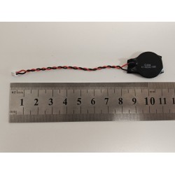 Baterie bios Laptop, CR2032, 3V, 220mAh, 8.5cm, negru si rosu, 2 pini