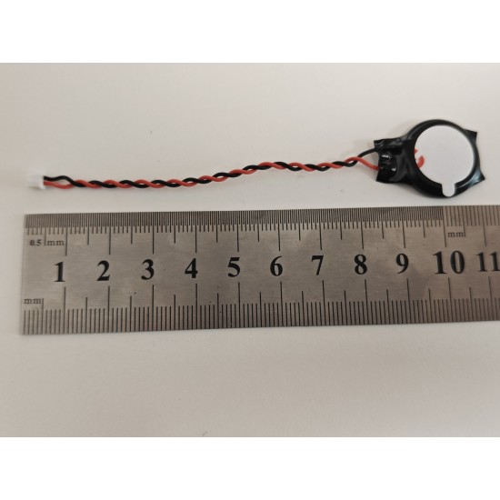 Baterie bios Laptop, CR2032, 3V, 220mAh, 8.5cm, negru si rosu, 2 pini