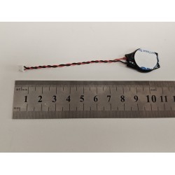 Baterie bios Laptop, CR2032, 3V, 220mAh, 8.5cm, rosu si negru, 3 pini