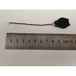 Baterie bios Laptop, CR2032, 3V, 220mAh, 8.5cm, rosu si negru, 3 pini