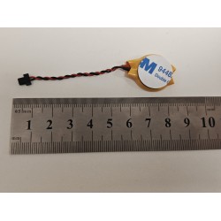 Baterie bios Laptop, CR2032, 9448A, 3V, 220mAh, 5.5cm, rosu si negru, conector plat, 2 pini