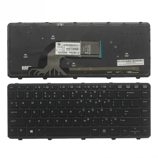 Tastatura Laptop, HP, ProBook 440 G2, 445 G2, 767476-001, iluminata, neagra, layout US