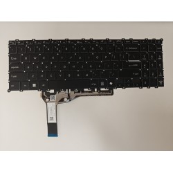 Tastatura Laptop Gaming, MSI, Prestige 16 Evo B2HMG, MS-15A1, iluminata, 6 pini, neagra, layout US