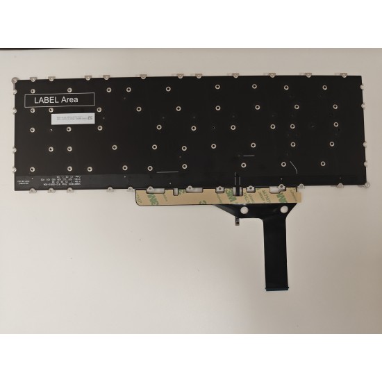 Tastatura Laptop Gaming, MSI, Prestige 16 Evo B2HMG, MS-15A1, iluminata, 6 pini, neagra, layout US