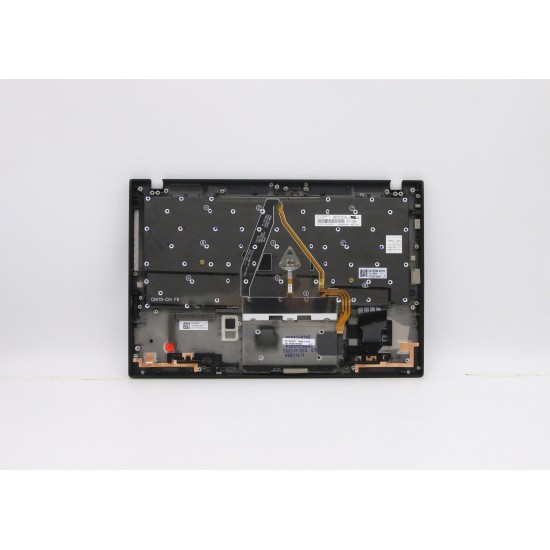 Carcasa superioara cu tastatura Laptop, Lenovo, X1 Carbon 7th Type 20QD, 20QE, 5M10W85945, 5M10W86017, iluminata, Deep Black, layout UK