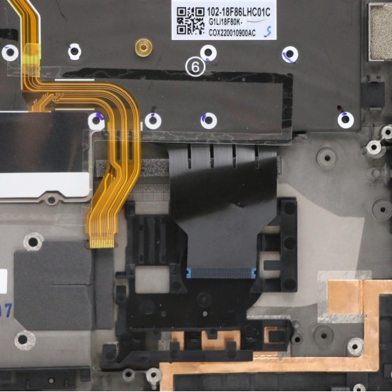 Carcasa superioara cu tastatura Laptop, Lenovo, X1 Carbon 7th Type 20QD, 20QE, 5M10W85945, 5M10W86017, iluminata, Deep Black, layout UK