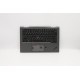 Carcasa superioara cu tastatura palmrest Laptop, Lenovo, ThinkPad X1 Yoga 4th Type 20QF, 20QG, 20SA, 20SB, 5M10V24917, 5M10V24953, AM1AF000C00, iluminata, Iron Grey, layout US