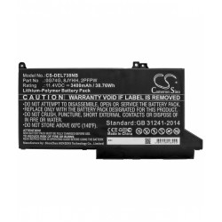 Baterie compatibila Laptop, Dell, Latitude 7400, P100G, P100G001, CS-DEL738NB, 0G74G, 8JYHH, 2PFPW, 11.4V, 3400mAh, 38.76Wh