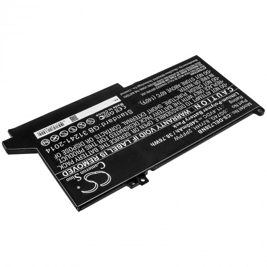 Baterie compatibila Laptop, Dell, Latitude 5310, P97G, P97G002, CS-DEL738NB, 0G74G, 8JYHH, 2PFPW, 11.4V, 3400mAh, 38.76Wh