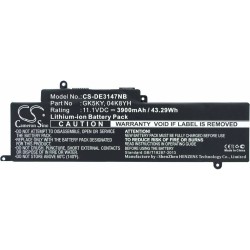 Baterie compatibila Laptop, Dell, Inspiron 15 7568, P55F, P55F002, CS-DE3147NB, GK5KY, 04K8YH, 11.1V, 3900mAh, 43.29Wh