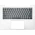 Carcasa superioara cu tastatura palmrest Laptop, HP, ELiteBook 830 G10, 835 G10, N44566-001, 6070B1966901, iluminata, argintie, layout US