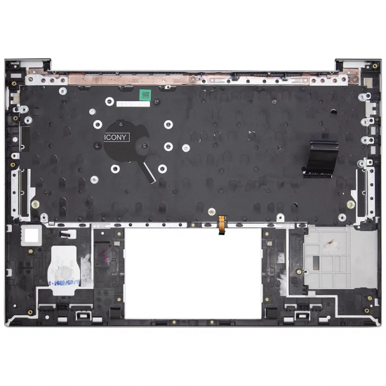 Carcasa superioara cu tastatura palmrest Laptop, HP, ELiteBook 830 G10, 835 G10, N44566-001, 6070B1966901, iluminata, argintie, layout US