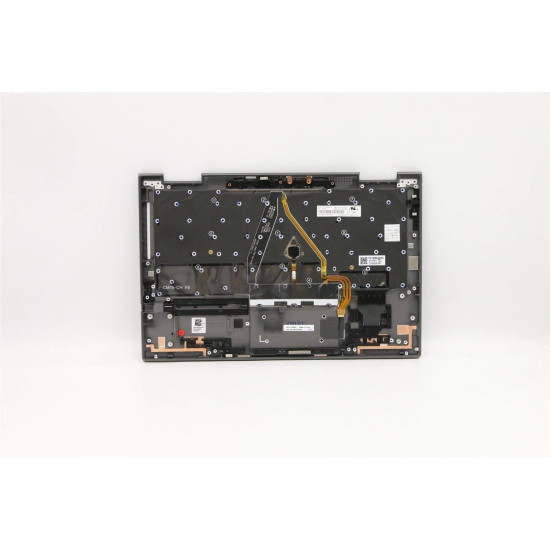 Carcasa superioara cu tastatura palmrest Laptop, Lenovo, ThinkPad X1 Yoga 4th Type 20QF, 20QG, 20SA, 20SB, 5M10V24944, AM1AF000L00, iluminata, Iron Grey, layout UK