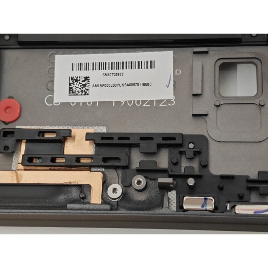 Carcasa superioara cu tastatura palmrest Laptop, Lenovo, ThinkPad X1 Yoga 4th Type 20QF, 20QG, 20SA, 20SB, 5M10V24944, AM1AF000L00, iluminata, Iron Grey, layout UK