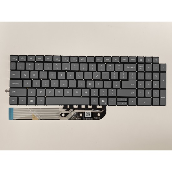 Tastatura Laptop, Dell, 16 Plus DB16250, P135F, P135F001, iluminata, albastru gri, layout US