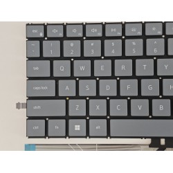 Tastatura Laptop, Dell, Inspiron 16 5645, P131F, P131F002, iluminata, albastru gri, layout US