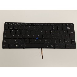 Tastatura Laptop, Toshiba, Tecra X40-D, X40-E, iluminata, neagra, layout UK