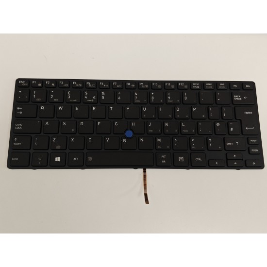 Tastatura Laptop, Toshiba, Tecra X40-D, X40-E, iluminata, neagra, layout UK