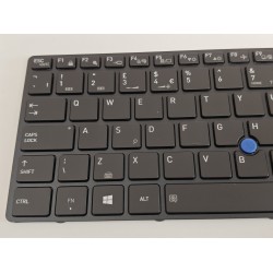 Tastatura Laptop, Toshiba, Tecra X40-D, iluminata, neagra, layout UK