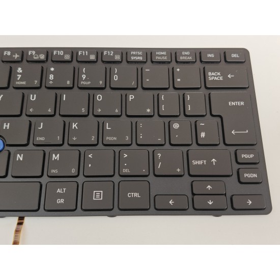 Tastatura Laptop, Toshiba, Tecra X40-D, X40-E, iluminata, neagra, layout UK