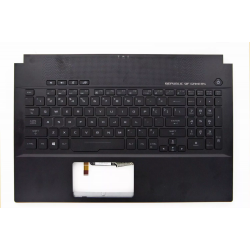 Carcasa superioara cu tastatura palmrest Laptop Gaming, Asus, ROG Zephyrus GM501G, GM501GM, GM501GS, 90NR00F2-R31US0, 13NR0031AM0111, 13N1-4MA0311, 0KN1-4L2GE11, GM501GM-2A, iluminata, RGB 4 Zone, neagra, layout US