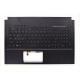 Carcasa superioara cu tastatura palmrest Laptop Gaming, Asus, ROG Zephyrus GM501G, GM501GM, GM501GS, 90NR00F2-R31US0, 13NR0031AM0111, 13N1-4MA0311, 0KN1-4L2GE11, GM501GM-2A, iluminata, RGB 4 Zone, neagra, layout US