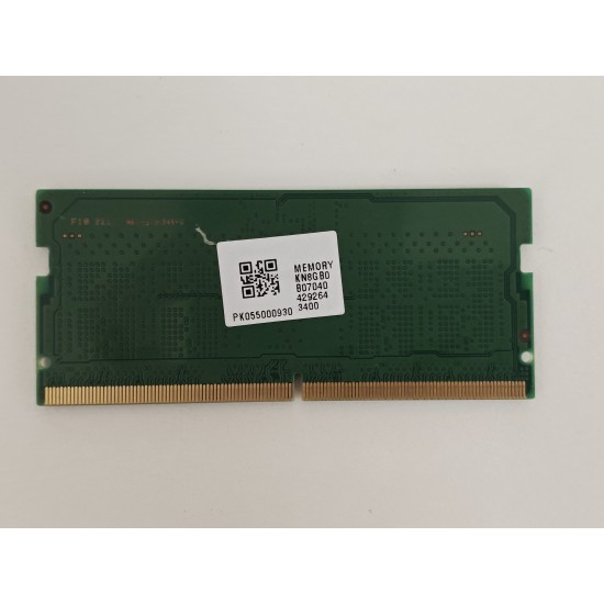 Memorie ram Laptop Samsung 8GB, DDR5, 1Rx16, 4800Mhz, MTC4C10163S1SC56BD1, PC5-4800B, CL40, 1.1V, Non-ECC, sodimm, 262 pini, bulk