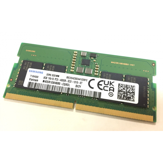 Memorie ram Laptop Samsung 8GB, DDR5, 1Rx16, 4800Mhz, MTC4C10163S1SC56BD1, PC5-4800B, CL40, 1.1V, Non-ECC, sodimm, 262 pini, bulk